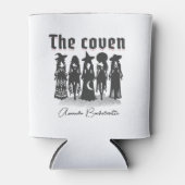 coven gothic witchy bachelorette party custom name blikjeskoeler (Voorkant)