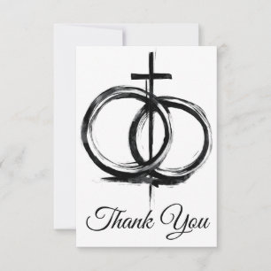 Covenant T-shirt – Ringen, Kruis, Voor altijd dank Bedankkaart
