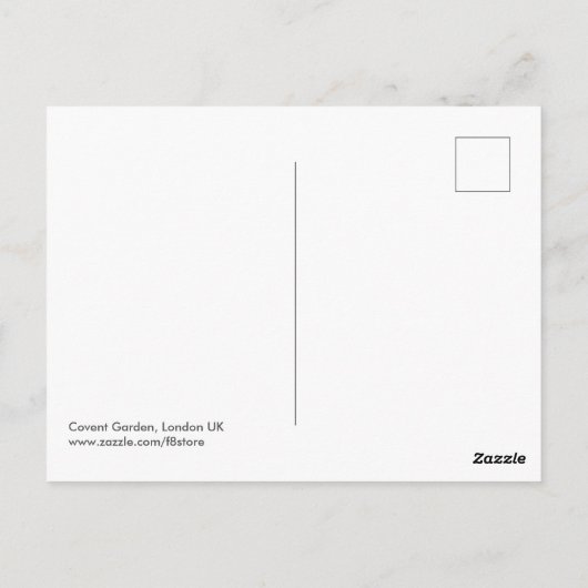 Covent Garden, Briefkaart Londen (Achterkant)