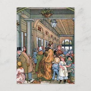 "Covent Garden, Londen"  illustratie Briefkaart