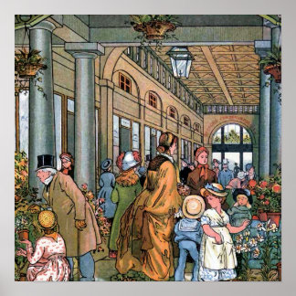 "Covent Garden, Londen" illustratie Poster