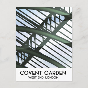 Covent Garden, Londen, vintage reisposter Briefkaart