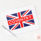 Coventry: Britse vlag Rechthoekige Sticker (Envelop)