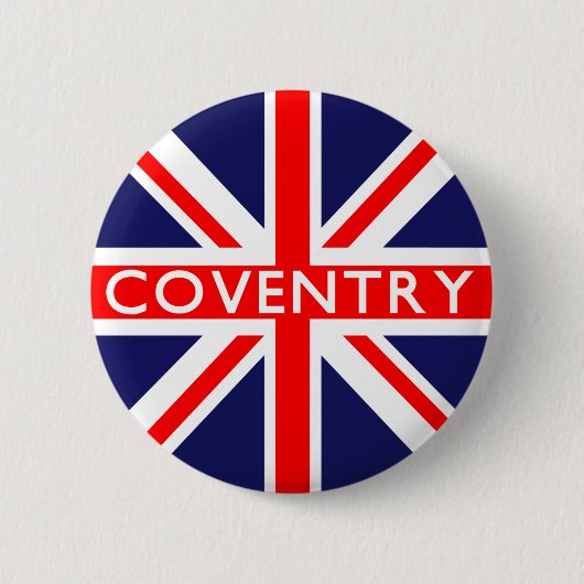 Coventry: Britse vlag Ronde Button 5,7 Cm (Voorkant)
