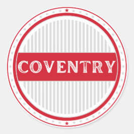 Coventry City Pride Emblem – English Identity Ronde Sticker