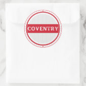 Coventry City Pride Emblem – English Identity Ronde Sticker (Tas)