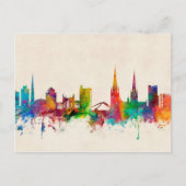 Coventry England Skyline Briefkaart (Voorkant)