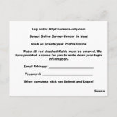 Coventry Logo Briefkaart (Achterkant)