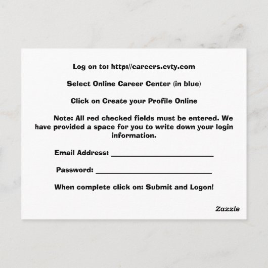 Coventry Logo Briefkaart (Achterkant)