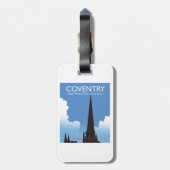 Coventry West Midlands Engeland Treinreisposter Bagagelabel (Achterkant verticaal)