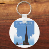 Coventry West Midlands Engeland Treinreisposter Sleutelhanger (Voorkant)