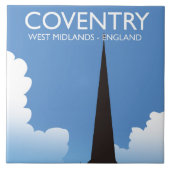 Coventry West Midlands Engeland Treinreisposter Tegeltje (Voorkant)