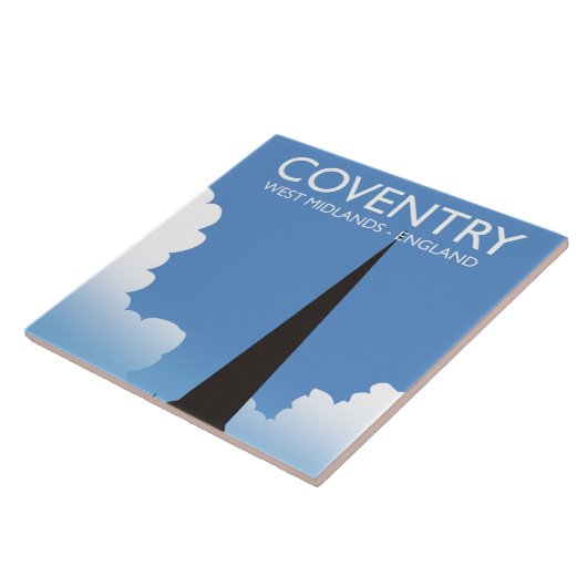 Coventry West Midlands Engeland Treinreisposter Tegeltje (Zijkant)