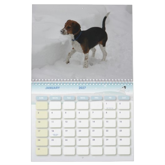 cover, Beagle Calendar Kalender (Jan 2027)