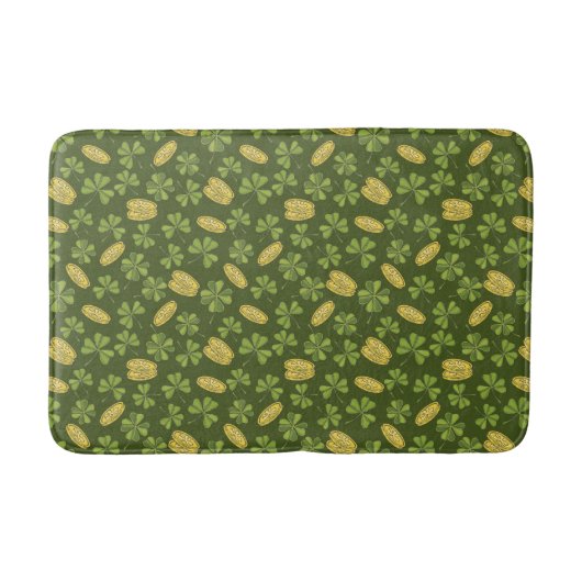 Cover Leaf & Gold Coin Pattern Badmat (Voorkant)