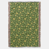 Cover Leaf & Gold Coin Pattern Deken (Voorkant Verticaal)