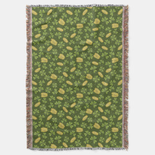Cover Leaf & Gold Coin Pattern Deken