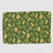 Cover Leaf & Gold Coin Pattern Golfhanddoek (Horizontaal)