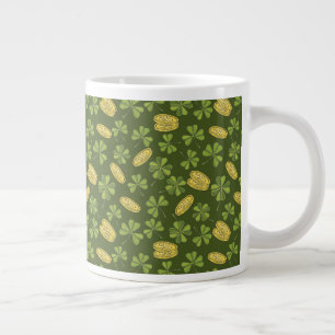 Cover Leaf & Gold Coin Pattern Grote Koffiekop