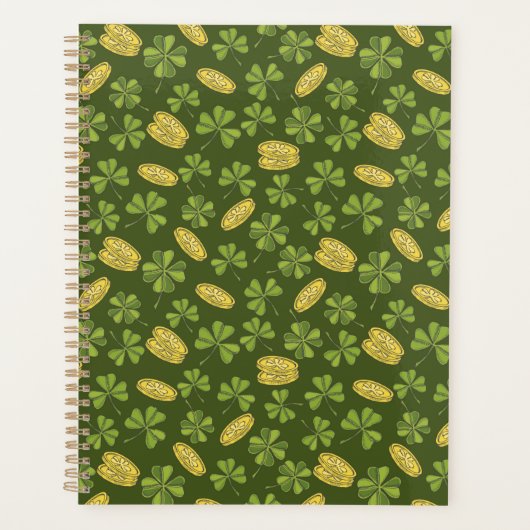 Cover Leaf & Gold Coin Pattern Planner (Voorkant)