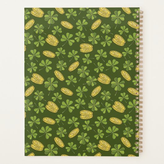 Cover Leaf & Gold Coin Pattern Planner (Achterkant)