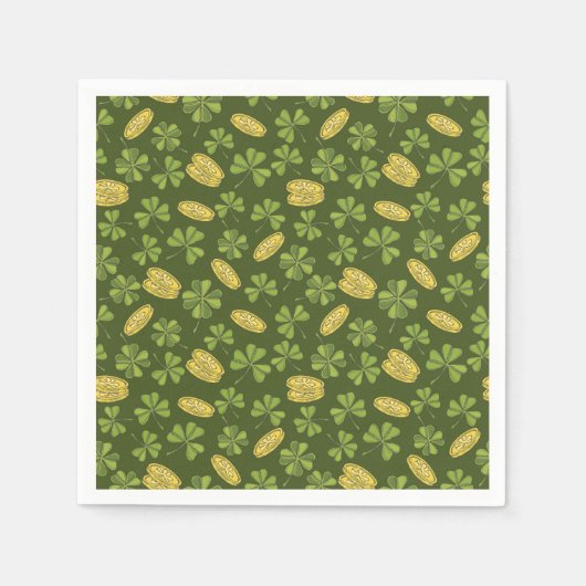 Cover Leaf & Gold Coin Pattern Servet (Voorkant)