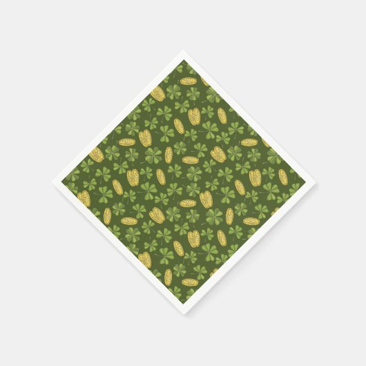 Cover Leaf & Gold Coin Pattern Servet (Hoek)