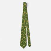 Cover Leaf & Gold Coin Pattern Stropdas (Voorkant)