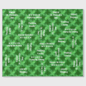 Cover Patroon Optionele witte tekst Collage Cool Cadeaupapier (Vlak)