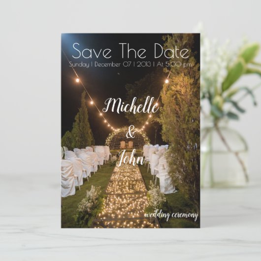 cover voor huwelijksuitnodiging kaart (Staand voorkant)