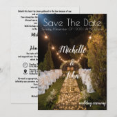 cover voor huwelijksuitnodiging kaart (Voorkant / Achterkant)