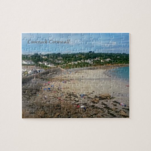 Coverack Beach Cornwall England Foto Legpuzzel (Horizontaal)