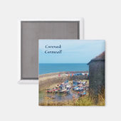 Coverack Harbour De hagedis Cornwall Engeland Magneet (Voorkant / Achterkant)