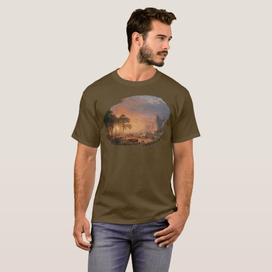  Coverage Wagons op Oregon Trail T-shirt (Voorkant volledig)