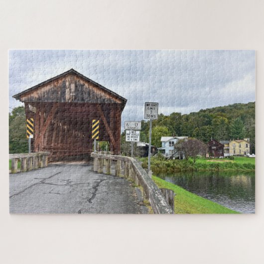 Covered Bridge, Downsville, New York Legpuzzel (Horizontaal)