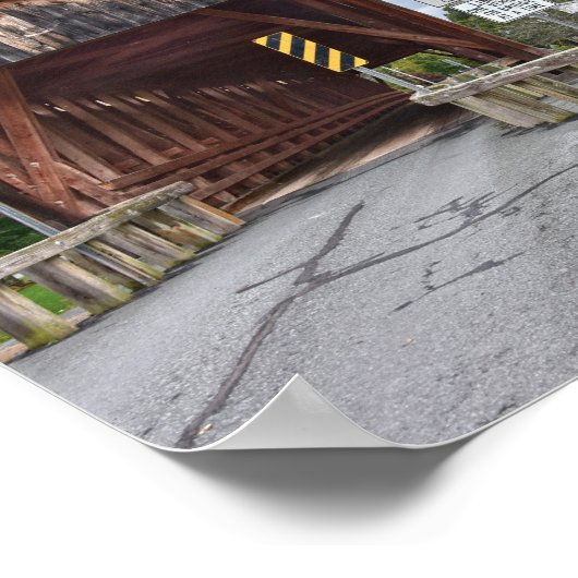 Covered Bridge, Downsville, New York Poster (Hoek)