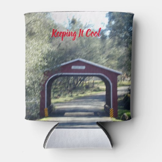 Covered Bridge Drink Holder Keepes Beverage Cold Blikjeskoeler (Voorkant)