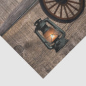 Covered Wagon Coal oil Lamps Western Tissuepapier (Detail)
