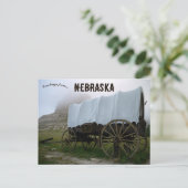 Covered Wagon in Scotts Bluff Nebraska Briefkaart (Staand voorkant)
