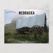 Covered Wagon in Scotts Bluff Nebraska Briefkaart (Voorkant)