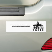 CovertR, www.covertradioshow.com Bumpersticker (Op auto)