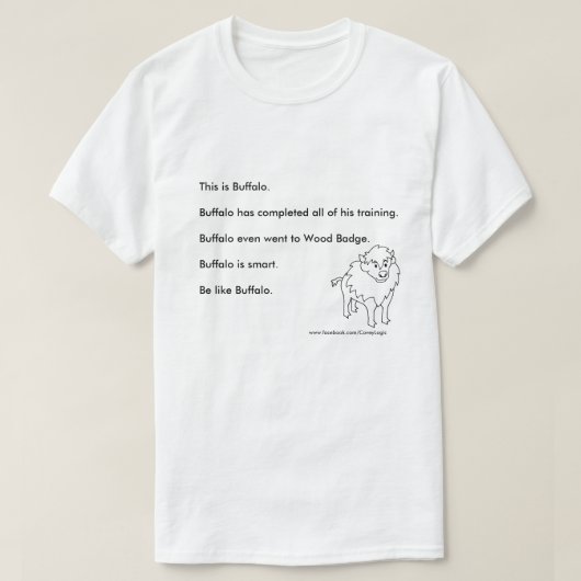 Covey Logic "be like Buffalo"-shirt T-shirt (Design voorkant)