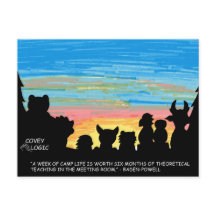 Covey Logic "Camp Life"-Briefkaart