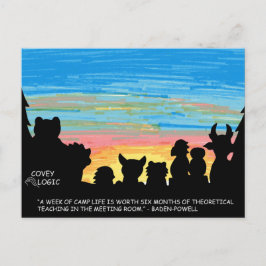 Covey Logic "Camp Life"-Briefkaart Briefkaart