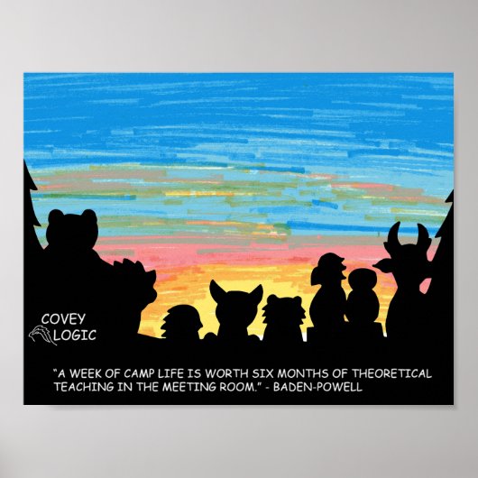 Covey Logic "Camp Life"-Poster Poster (Voorkant)