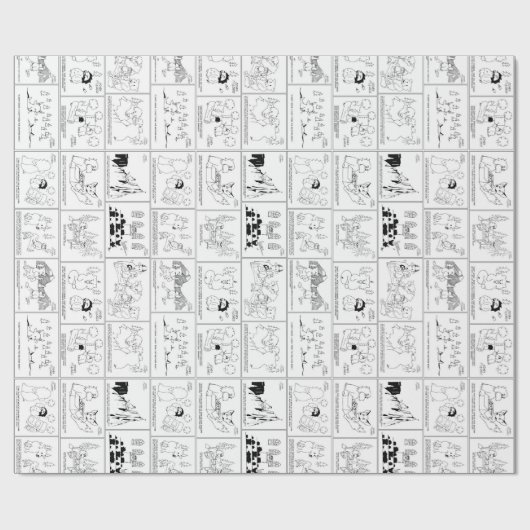 Covey Logic Comic Squares Cadeaupapier (Vlak)