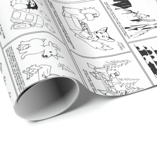 Covey Logic Comic Squares Cadeaupapier (Rol Hoek)