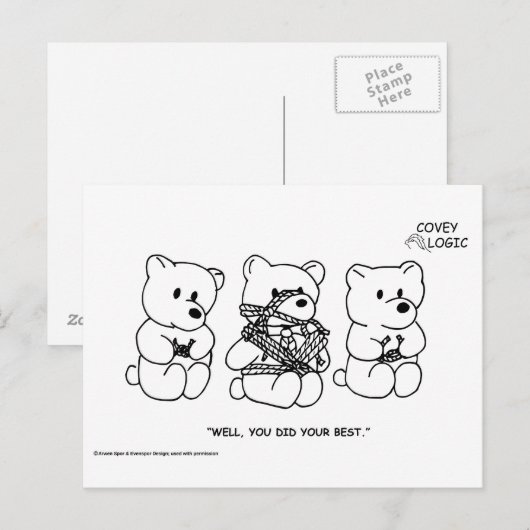 Covey Logic "Doe je best" Briefkaart (Voorkant / Achterkant)