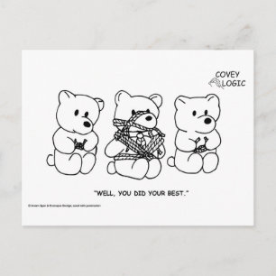 Covey Logic "Doe je best" Briefkaart