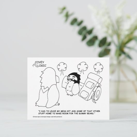 Covey Logic Gummy Beren Briefkaart (Staand voorkant)